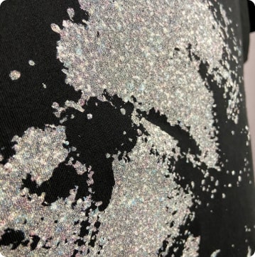 Crystallina Medium flake size sparkle plastisol